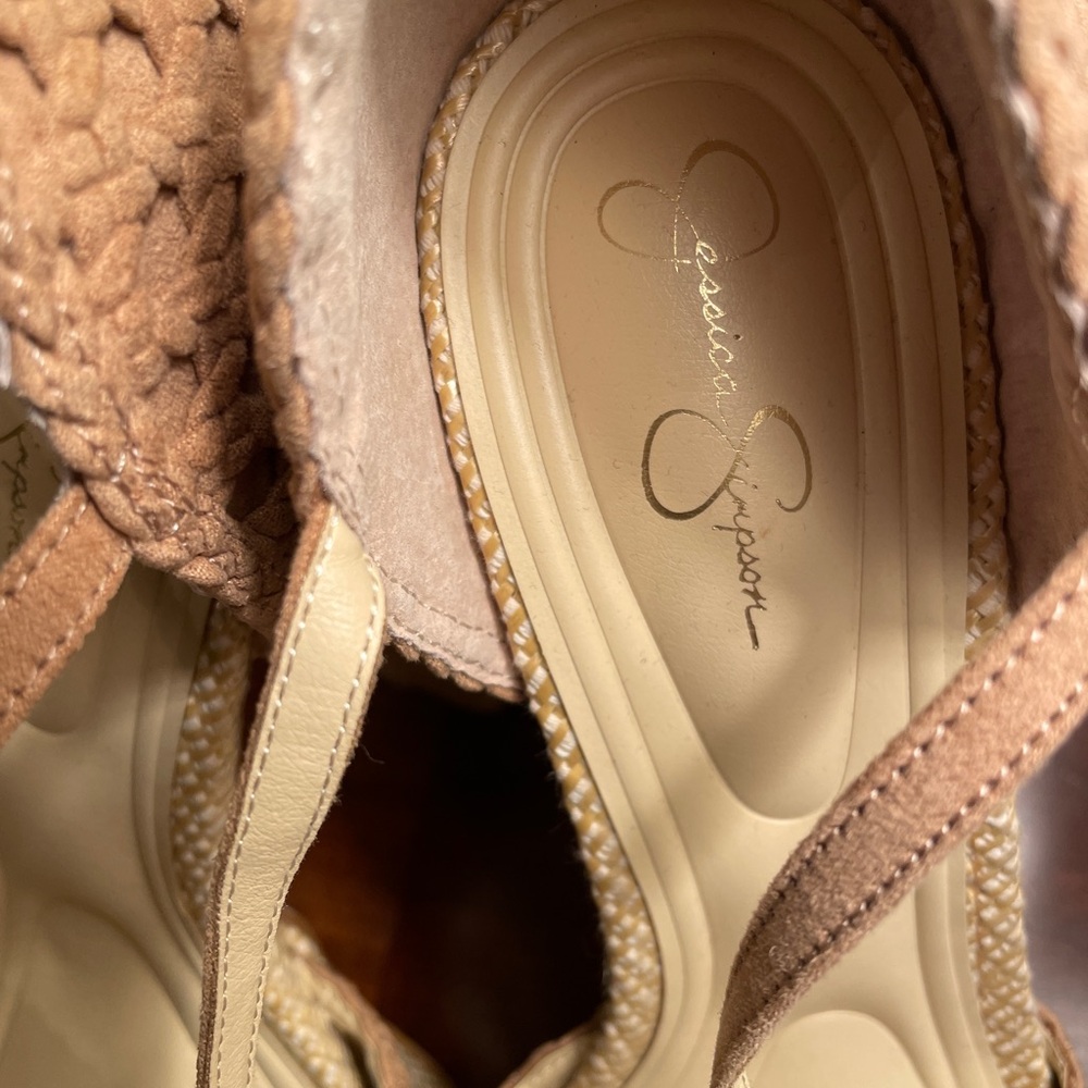 Jessica Simpson Aditi Platform Sandals Natural Color - Picture 8 of 8